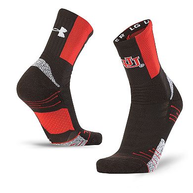 Unisex Under Armour Black Utah Utes Sideline Playmaker Crew Socks