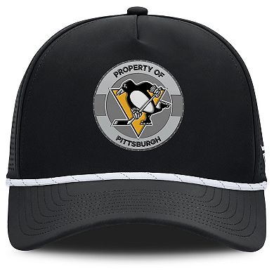 Men's Fanatics Black Pittsburgh Penguins Authentic Pro Rink Adjustable Hat