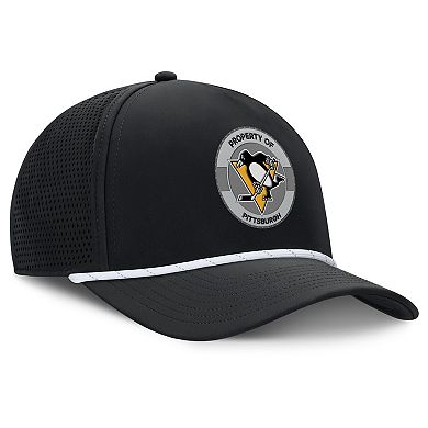 Men's Fanatics Black Pittsburgh Penguins Authentic Pro Rink Adjustable Hat
