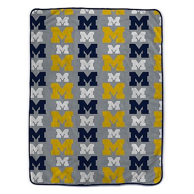 Pegasus Michigan Wolverines 66" x 95" Oversized Logo Roll Ultra Cozy Blanket