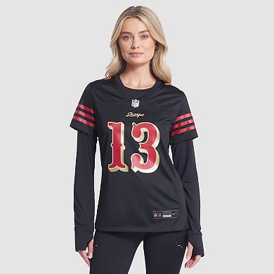 Women's Nike Brock Purdy Black San Francisco 49ers 2025 Rivalries Collection Game Jersey