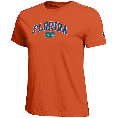Women's Champion Orange Florida Gators Arched Over Logo T-Shirt