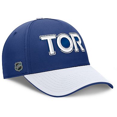 Men's Fanatics Blue/White Toronto Maple Leafs Authentic Pro Rink Team Code Flex Hat