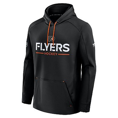 Men's Fanatics Black Philadelphia Flyers Authentic Pro Rink Hoodie