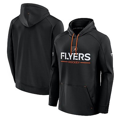 Men's Fanatics Black Philadelphia Flyers Authentic Pro Rink Hoodie
