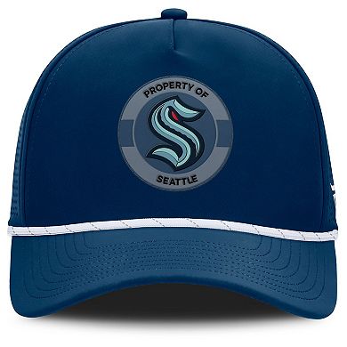 Men's Fanatics Deep Sea Blue Seattle Kraken Authentic Pro Rink Adjustable Hat