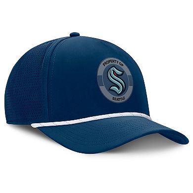 Men's Fanatics Deep Sea Blue Seattle Kraken Authentic Pro Rink Adjustable Hat