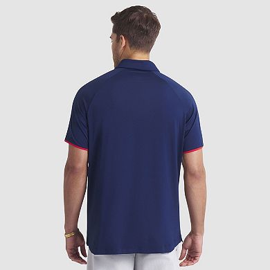Men's Fanatics Navy New York Rangers Authentic Pro Rink Raglan Polo