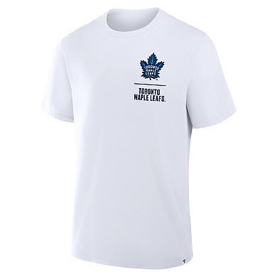 Men's Fanatics White Toronto Maple Leafs Crash The Net Legacy T-Shirt