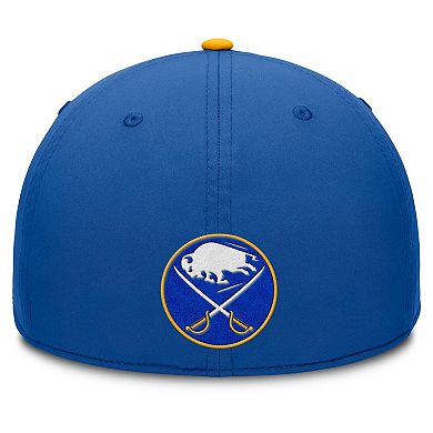 Men's Fanatics Royal/Gold Buffalo Sabres Authentic Pro Rink Team Code Flex Hat