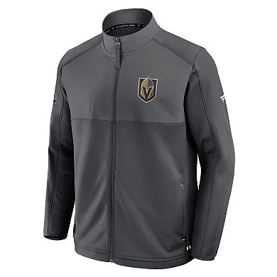 Men's Fanatics Black Vegas Golden Knights Authentic Pro Rink Full-Zip Jacket