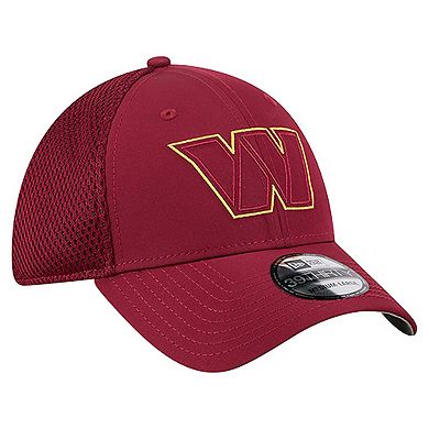 Men's New Era Burgundy Washington Commanders Outline 39THIRTY Flex Hat