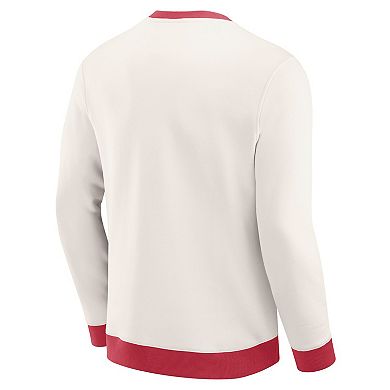 Men's Darius Rucker Collection by Fanatics Cream Arizona Cardinals Colorblock Pullover Sweatshirt