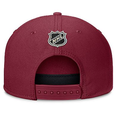 Men's Fanatics Burgundy Colorado Avalanche Authentic Pro Rink Team Code Snapback Hat