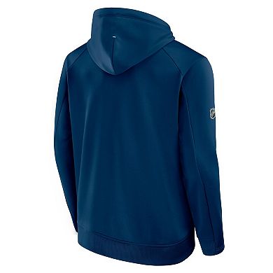 Men's Fanatics Deep Sea Blue Seattle Kraken Authentic Pro Rink Hoodie