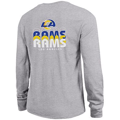 Women's Champion Heather Gray Los Angeles Rams Core Long-Sleeve T-Shirt