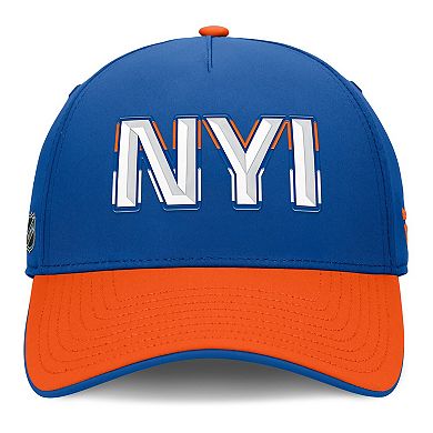 Men's Fanatics Royal/Orange New York Islanders Authentic Pro Rink Team Code Flex Hat