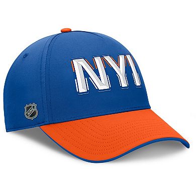 Men's Fanatics Royal/Orange New York Islanders Authentic Pro Rink Team Code Flex Hat
