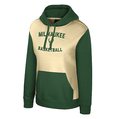 Women's Stadium Essentials Cream Milwaukee Bucks Rafters Road Trip Hoodie