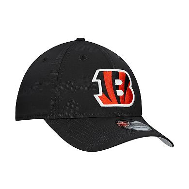 Men's New Era Black Cincinnati Bengals Tonal Camo 39THIRTY Stretch Fit Hat