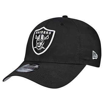 Men's New Era Black Las Vegas Raiders Tonal Camo 39THIRTY Stretch Fit Hat