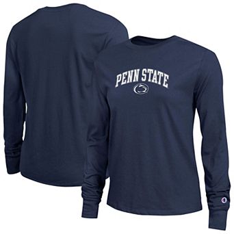 Women's Champion Navy Penn State Nittany Lions Arch Over Logo Long Sleeve T-Shirt