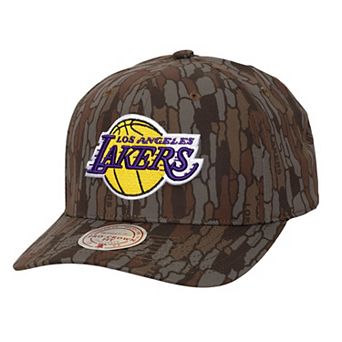 Men's Mitchell & Ness Camo Los Angeles Lakers Hidden Pro-Crown Adjustable Hat
