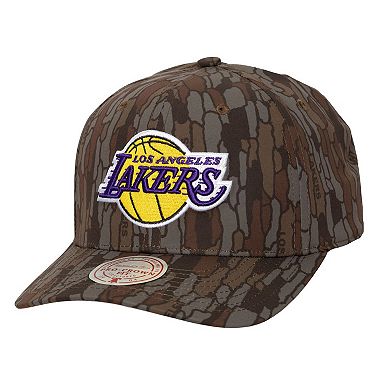 Men's Mitchell & Ness Camo Los Angeles Lakers Hidden Pro-Crown Adjustable Hat