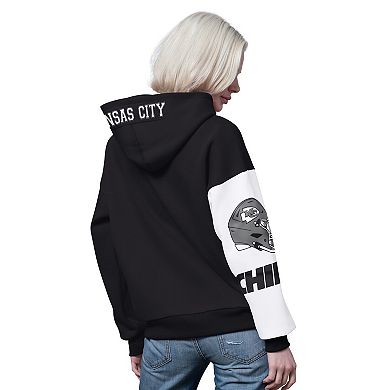 Women's Starter Black Kansas City Chiefs 4th Down Full-Zip Hoodie