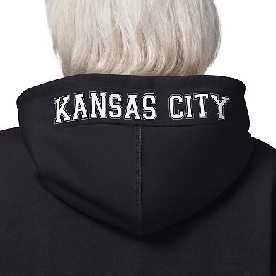 Women's Starter Black Kansas City Chiefs 4th Down Full-Zip Hoodie