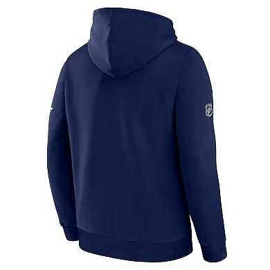 Men's Fanatics Navy Columbus Blue Jackets Authentic Pro Primary Hoodie