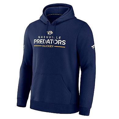 Men's Fanatics Navy Nashville Predators Authentic Pro Primary Hoodie
