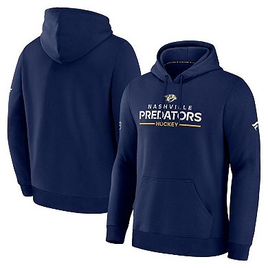 Men's Fanatics Navy Nashville Predators Authentic Pro Primary Hoodie