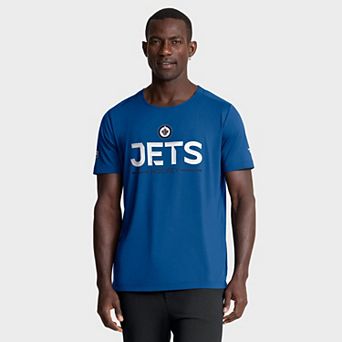 Men's Fanatics Blue Winnipeg Jets Authentic Pro Rink Tech T-Shirt