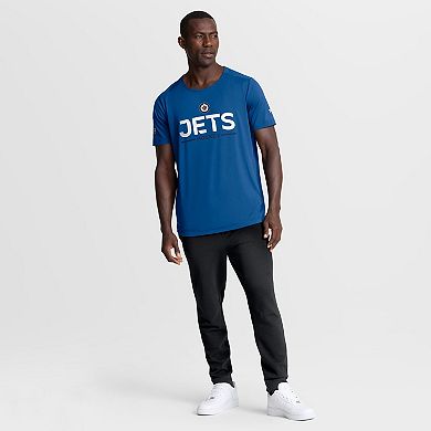 Men's Fanatics Blue Winnipeg Jets Authentic Pro Rink Tech T-Shirt
