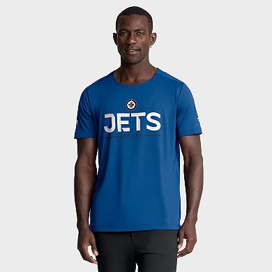 Men's Fanatics Blue Winnipeg Jets Authentic Pro Rink Tech T-Shirt