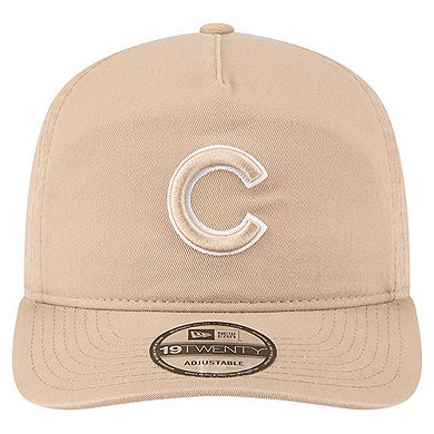 Men's New Era Light Beige Chicago Cubs Cam 19TWENTY Adjustable Hat