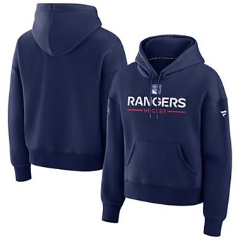 Women's Fanatics Navy New York Rangers Authentic Pro Primary Pullover Hoodie