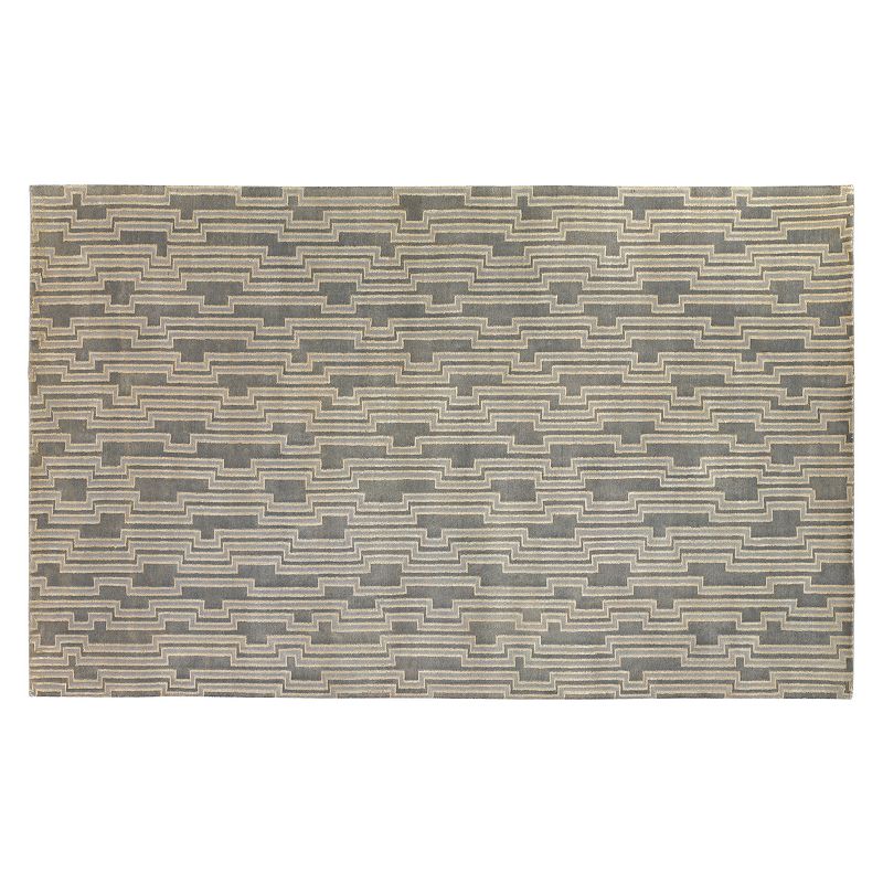 Decor 140 Luminous Geometric Rug, Grey, 5X8 Ft