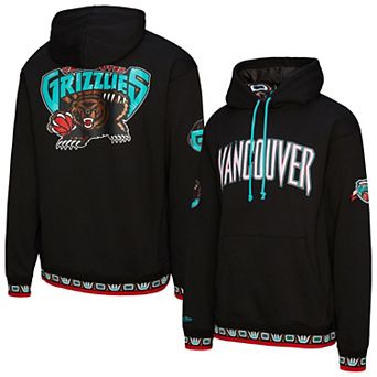 Unisex Mitchell & Ness Black Vancouver Grizzlies Vintage Heavyweight Hoodie