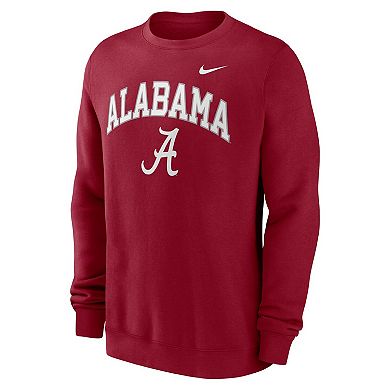 Men's Nike Crimson Alabama Crimson Tide Arch Pullover Sweatshirt