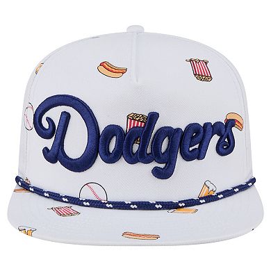 Men's New Era White Los Angeles Dodgers Team Cheer Rope 19TWENTY Adjustable Hat