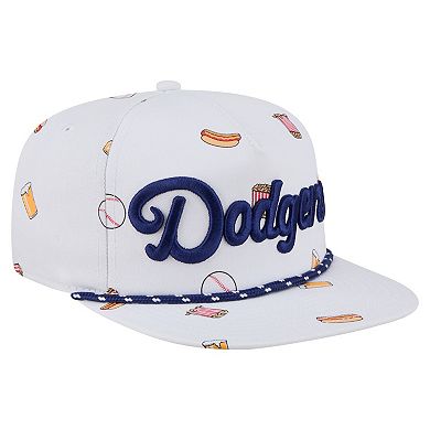 Men's New Era White Los Angeles Dodgers Team Cheer Rope 19TWENTY Adjustable Hat