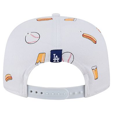 Men's New Era White Los Angeles Dodgers Team Cheer Rope 19TWENTY Adjustable Hat