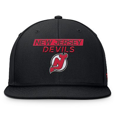 Men's Fanatics Black New Jersey Devils Authentic Pro Rink Prime Snapback Hat