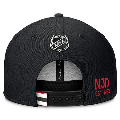 Men's Fanatics Black New Jersey Devils Authentic Pro Rink Prime Snapback Hat