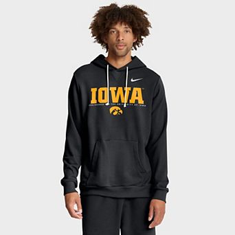 Men's Nike Black Iowa Hawkeyes 2025 Sideline Standard Issue Dri-FIT Hoodie