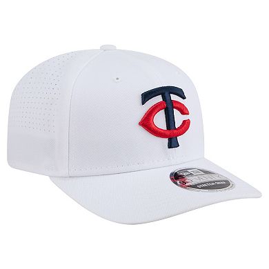 Men's New Era White Minnesota Twins COOLERA 9SEVENTY Adjustable Hat