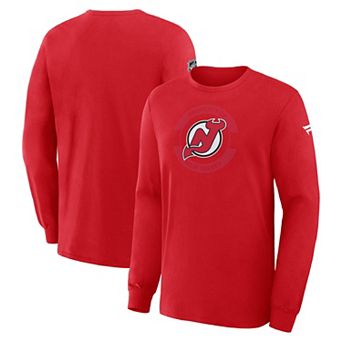 Men's Fanatics Red New Jersey Devils Authentic Pro Property Of Practice Long Sleeve T-Shirt