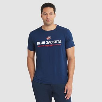 Men's Fanatics Navy Columbus Blue Jackets Authentic Pro Rink Tech T-Shirt